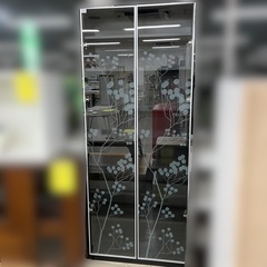 J3076 IKEA イケア BILLY ビリー ガラス扉付本棚...