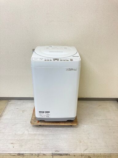 【美品】冷蔵庫SHARP 179L 2021年製 SJ-D18G-W  洗濯機SHARP 6kg 2018年製 ES-G60TC-W PT74676 PE73871