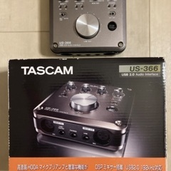 TASCAM US-366 オーディオインターフェース 通電確認