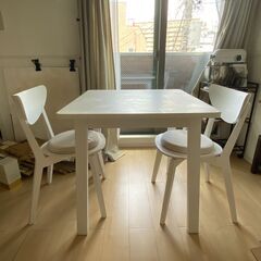 IKEAダイニングテーブル&イス&クッション