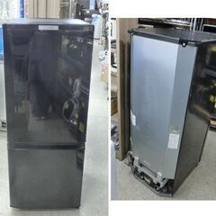冷蔵庫 146L 2018年製 2ドア 三菱 MR-P15C-B 100Lクラスブラック 黒 MITSUBISHI 札幌 西野店
