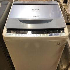 ☆中古￥10,800！HITACHI　7.0㎏洗濯機　家電　2018年製　BW-V70B型　【BK133】