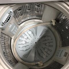☆中古￥10,800！HITACHI　7.0㎏洗濯機　家電　2018年製　BW-V70B型　【BK133】
