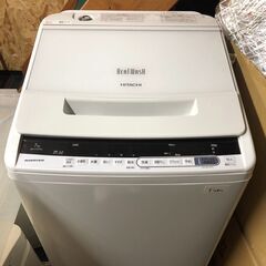 ☆中古￥16,800！HITACHI 7.0㎏洗濯機 家電 BW-V70CE6型 幅58㎝x
