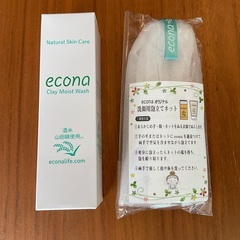 Econa 洗顔料と泡立てネットのセット　新品