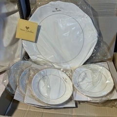 【未使用】ディナー皿、マリオバレンチノ　大小皿6枚セット