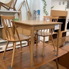お安くなりました！UNICO ウニコ ダイニング3点セット NAUHA ナウハ【トレファク 川越店】 - 家具