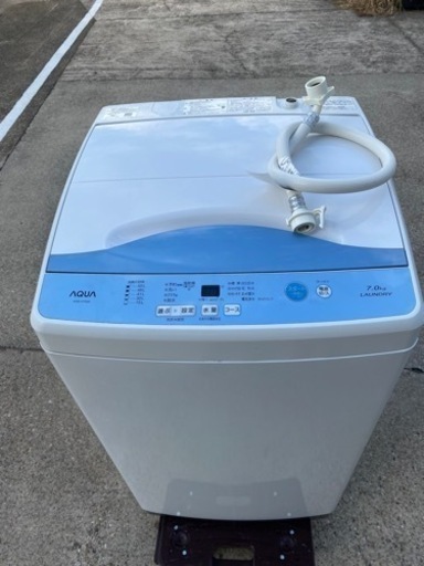 AQUA　洗濯機　AQW-H73　7kg　2019年製●E101W019