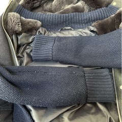 フードダウンジャケット blancvert