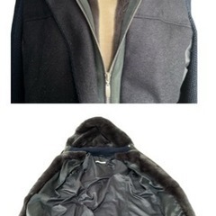 フードダウンジャケット blancvert