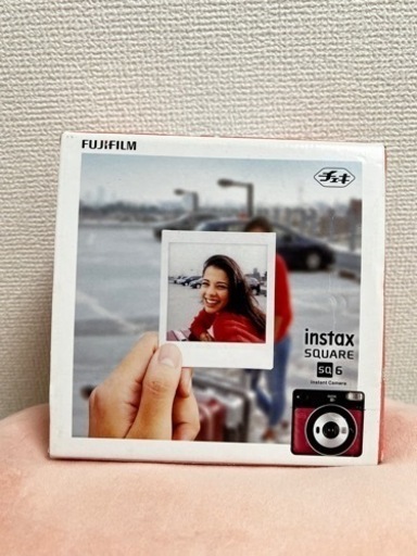 【未使用品】チェキ　FUJI FILM INSTAX SQUARE SQ 6 ルビーレッド