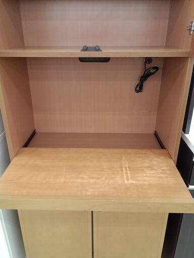 ☆ジモティ割あり☆ ニトリ 食器棚 H180×W80×D40 クリーニング済み 