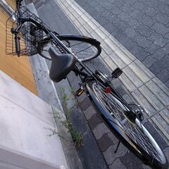 MUGELLO[ムジェロ]27吋 シティーサイクル 外装6段/LEDオート/ブラック