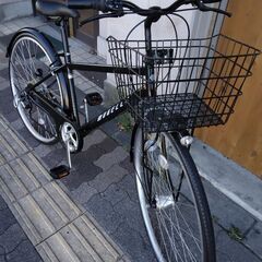 MUGELLO[ムジェロ]27吋 シティーサイクル 外装6段/LEDオート/ブラック