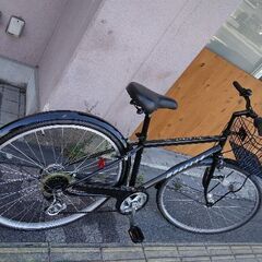 MUGELLO[ムジェロ]27吋 シティーサイクル 外装6段/LEDオート/ブラック