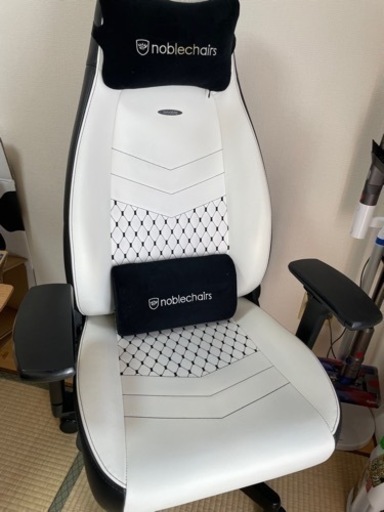 ノーブルチェアICON ホワイト(noblechairs ICON) ゲーミングチェア