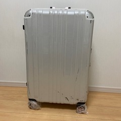 スーツケース　白　中古品