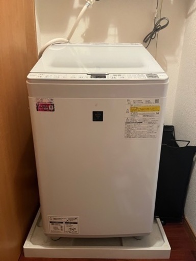 【購入者確定済】シャープ　洗濯乾燥機 ES-PX8E-W