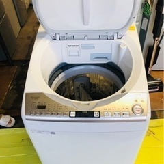 福岡市内配送設置無料 SHARP/シャープ 8kg/4.5kg洗濯乾燥機 ES-TX8CKS