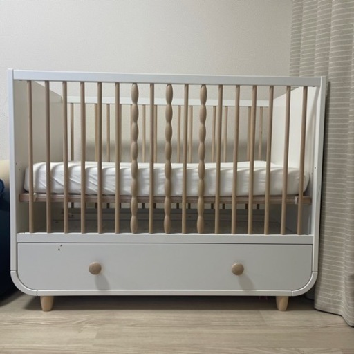 ふじさま専用　IKEA イケア　ベビーベッド　MYLLRA ミルラ IKEA MYLLRA/ミルラ ベビーベッド 引き出し付き木製 IKEA MYLLRA
