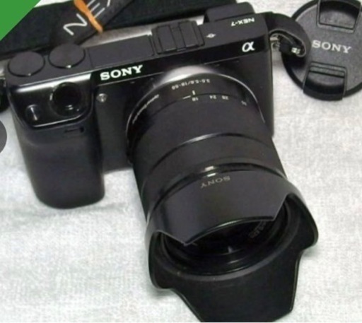 ソニー SONY α NEX-7 ミラーレスカメラ 18-55mm ズームレンズ付 ブラック（中古美品）
