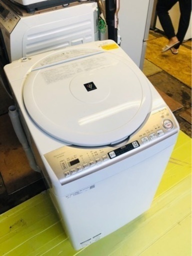 福岡市内配送設置無料　SHARP/シャープ 8kg/4.5kg洗濯乾燥機 ES-TX8CKS