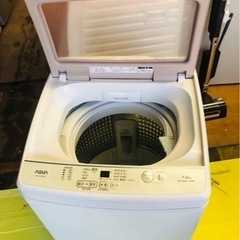 福岡市内配送設置無料　年式AQW-GS70G-W 全自動洗濯機 GSシリーズ ホワイト [洗濯7.0kg /乾燥機能無 /上開き]