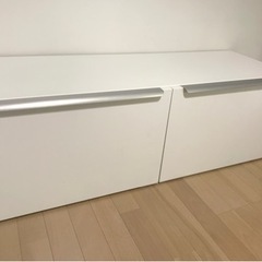 【値下中】IKEA BESTA 両開き収納(幅120×高39×奥...