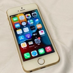 iPhone SE ゴールド シムフリー バッテリー新品100%