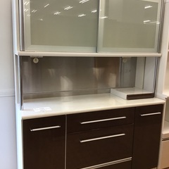 トレファク神戸新長田】松田家具のホワイトレンジボードスライド扉入荷