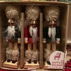 クリスマス用デコレーション　くるみ割り人形3種類