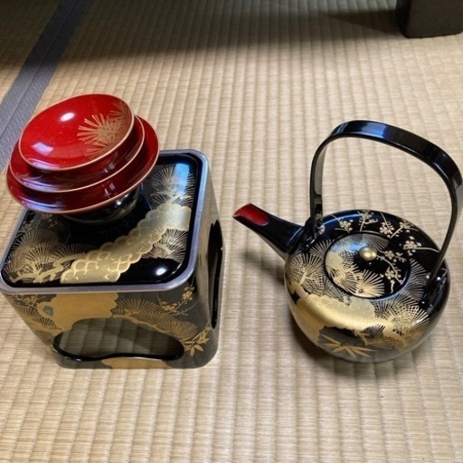 輪島塗屠蘇漆器セット ⭐︎梅竹模様 輪島塗屠蘇漆器セット ⭐︎梅竹模様