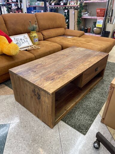 ☕関家具 CRASH GATE ワイドコーヒーテーブル? 定価￥66,000