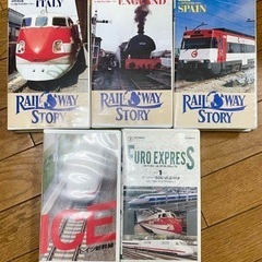【無料】VHS ヨーロッパ　新幹線、列車ビデオ5本セット