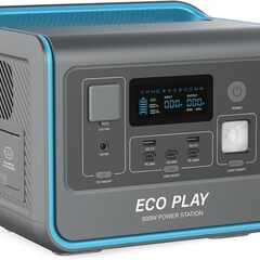 eco play EP800 ポータブル電源 リン酸鉄リチウム ...