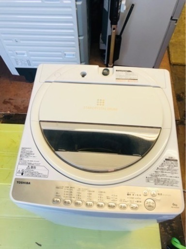 北九州市内配送無料　保証付き　AW-6G3-W 全自動洗濯機 グランホワイト [洗濯6.0kg /乾燥機能無 /上開き]