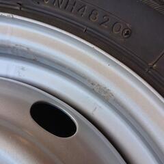 スタッドレス スタッドレスタイヤ ブリジストン W300 軽バン 145 80 R12 80/78N LT 4本 バリ山 2020年製 鉄ホイール バリ山 4H 100 