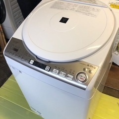SHARP ES-TX8J-W 縦型洗濯乾燥機 【洗濯8kg/乾燥4.5kg/ホワイト