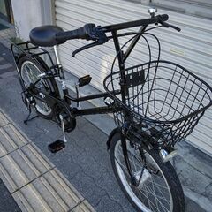 BRIGHT DAY[ブライトディ]20吋 ミニベロ(小径車) 外装6段/LEDオート/ブラック