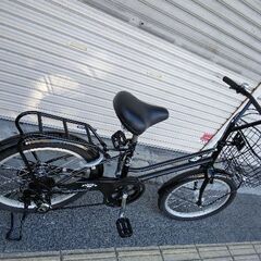 BRIGHT DAY[ブライトディ]20吋 ミニベロ(小径車) 外装6段/LEDオート/ブラック