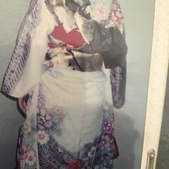 成人式　振袖　帯　長襦袢　帯締め　帯揚　ショール　一式セット　白黒花柄絞り　正絹