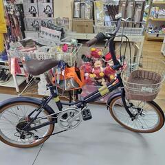 J033★サビ使用感★折りたたみ自転車★LiLian★6段変速★LEDオート★20インチ J033☆サビ使用感☆折りたたみ自転車☆LiLian☆6段変速☆LED