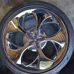 114.3 100マルチ5H 17インチ　USDM メッキホイール　アコード　シビック