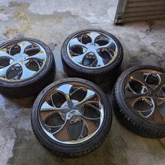 114.3 100マルチ5H 17インチ　USDM メッキホイール　アコード　シビック