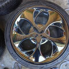 114.3 100マルチ5H 17インチ　USDM メッキホイール　アコード　シビック