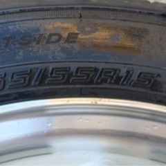 【最終値下げ】165/55R15 ★新品同様タイヤ★ホイールセット