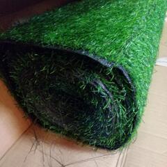 99t 未使用品 人工芝 ロール 1mx10m 防草シート グリーン y112207t