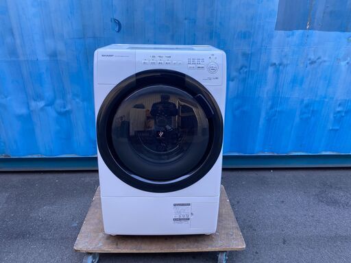 宇都宮でお買得な家電を探すなら『オトワリバース!』 ドラム電気洗濯乾燥機 シャープ／SHARP ES-S7G-WL 2022 ホワイト 中古品