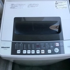 【Hisense】洗濯機5.5kg  (2018年製)