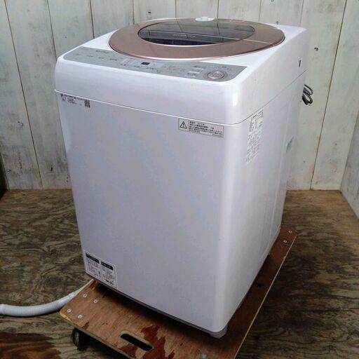 SHARP 全自動電気洗濯機 ES-GV10B-T 10.0kg 目立ったキズなし 動作確認済み 2018年製 菊HG